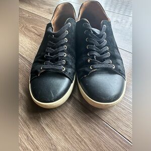 Sezane Black bi-material Jack trainers size 40 / 9
